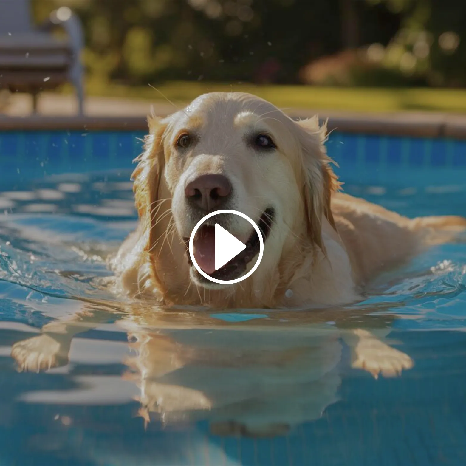 Golden Retriever's Pool Prank on Owner Goes Viral—'Playful Trickster'