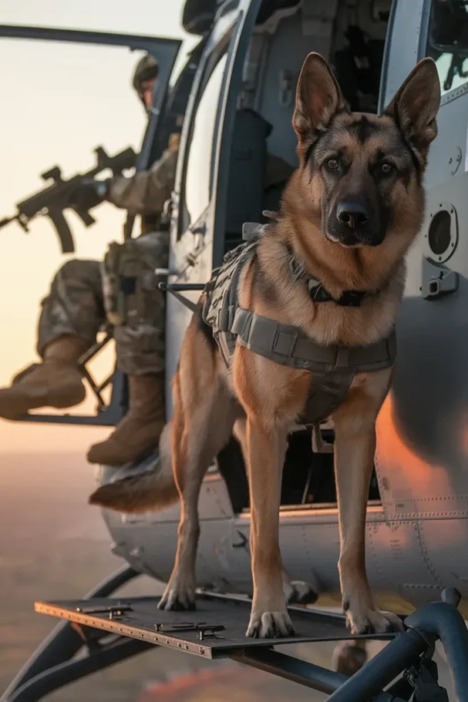 24+ Images of Dogs Who Stand Tall for Their Soldier Companions