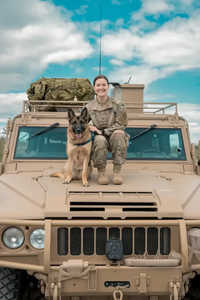 24+ Images of Dogs Who Stand Tall for Their Soldier Companions