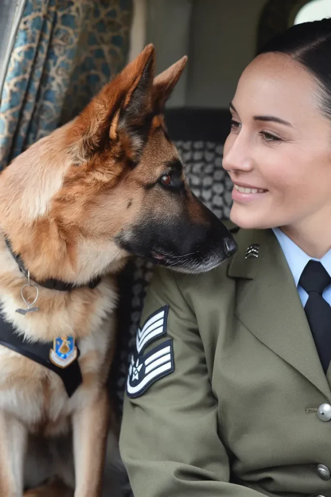 24+ Images of Dogs Who Stand Tall for Their Soldier Companions