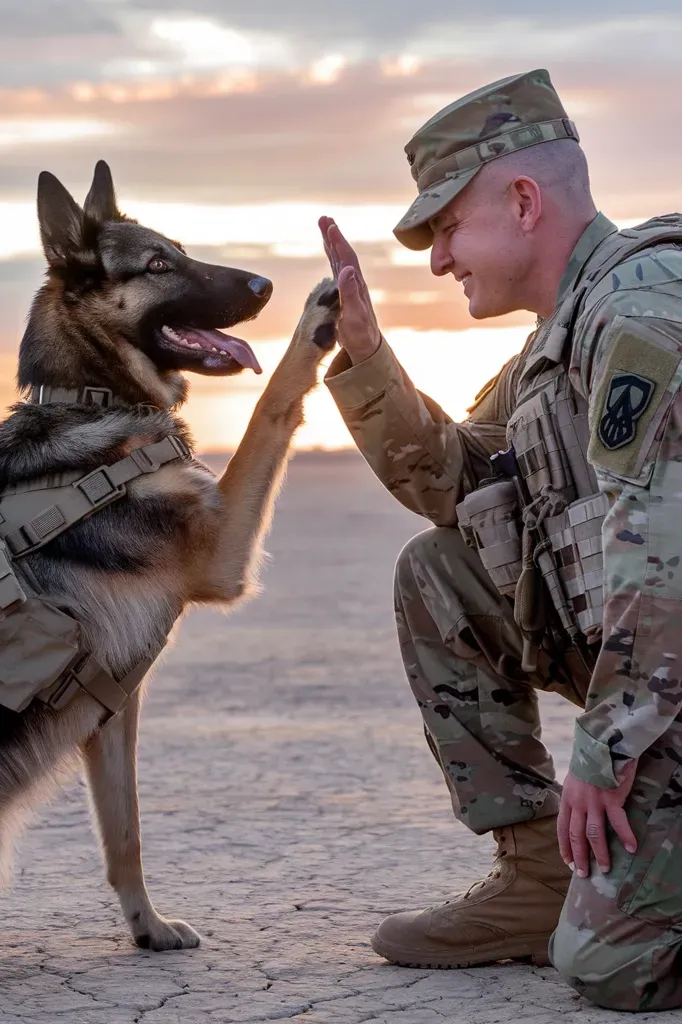 24+ Images of Soldiers and Dogs Marching Forward Together: A Tribute to Loyalty and Courage