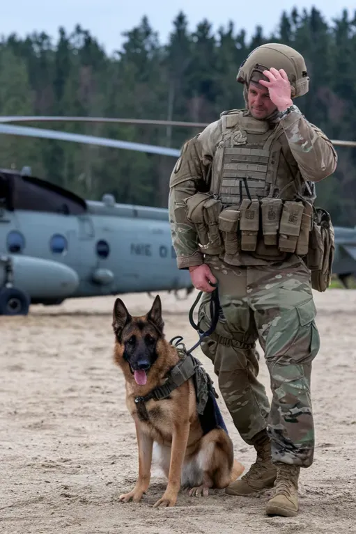 24+ Images of Soldiers and Dogs Walking a Path of Loyalty Together