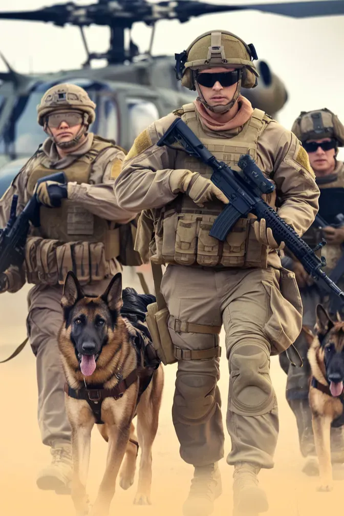 24+ Images of Soldiers and Dogs Walking a Path of Loyalty Together