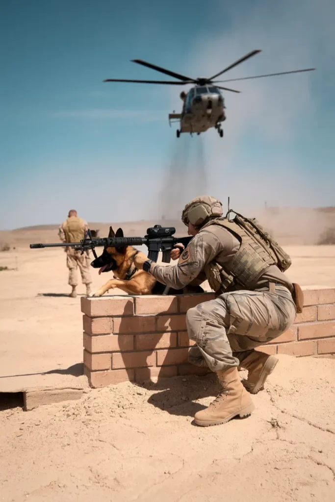 24+ Images of Soldiers and Dogs Walking a Path of Loyalty Together