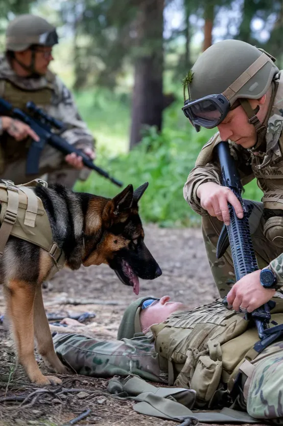 24+ Images of Soldiers and Dogs Walking a Path of Loyalty Together