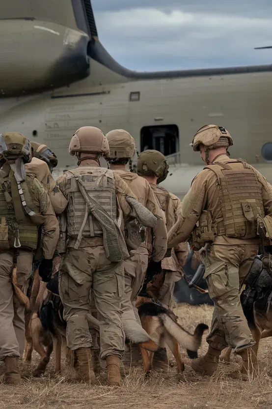 24+ Images of Soldiers and Dogs Walking a Path of Loyalty Together