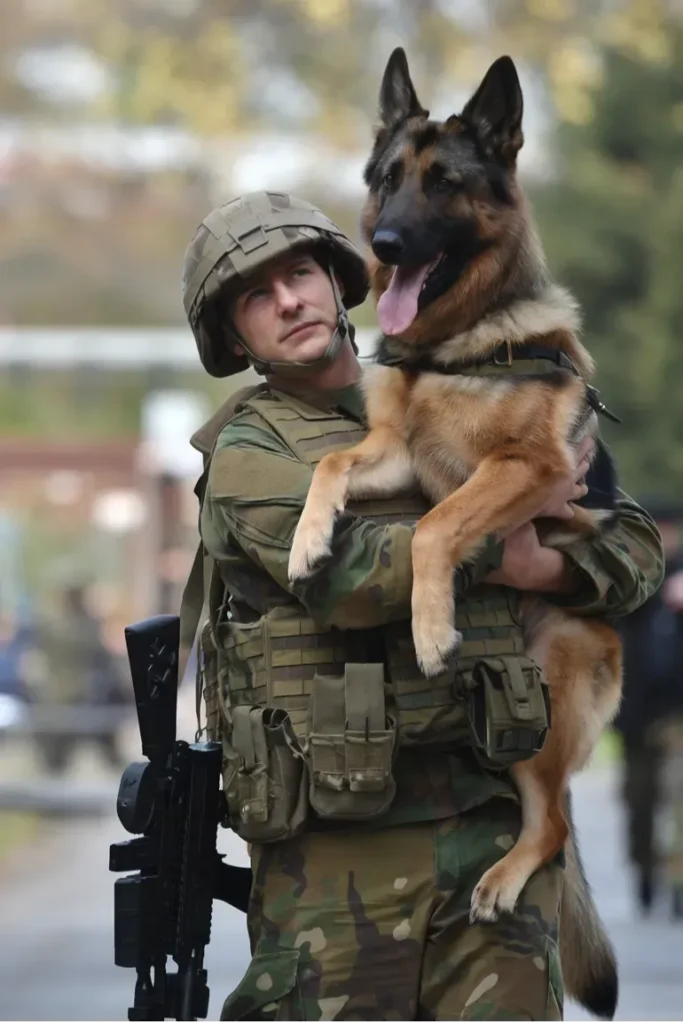 30+ Heartwarming Images of the Unbreakable Bond Between a Soldier and His Dog