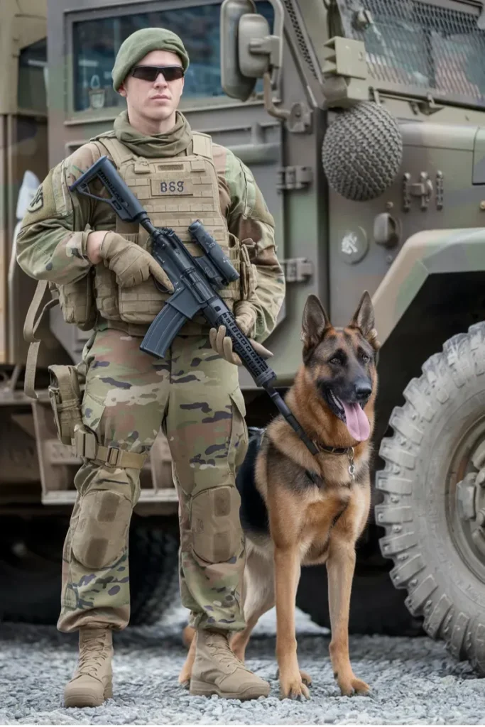 30+ Heartwarming Images of the Unbreakable Bond Between a Soldier and His Dog