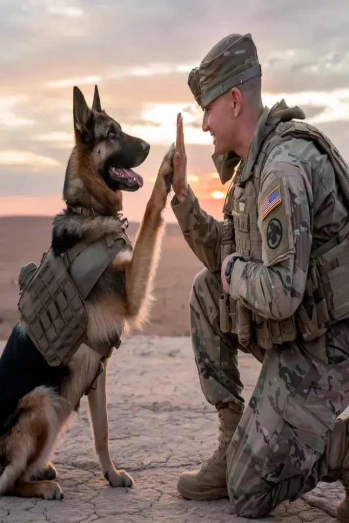 26+ Heartwarming Images of the Deep Bond Between Soldiers and Their Dogs