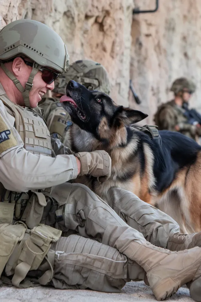 30+ Heartwarming Images of the Unbreakable Bond Between a Soldier and His Dog